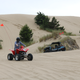 My younger son on the 4 wheel ATV
